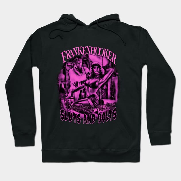 Sluts An Bolts (Pink Version) Hoodie by The Dark Vestiary